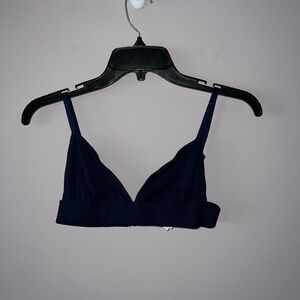 Navy blue bralette no padding aerie small